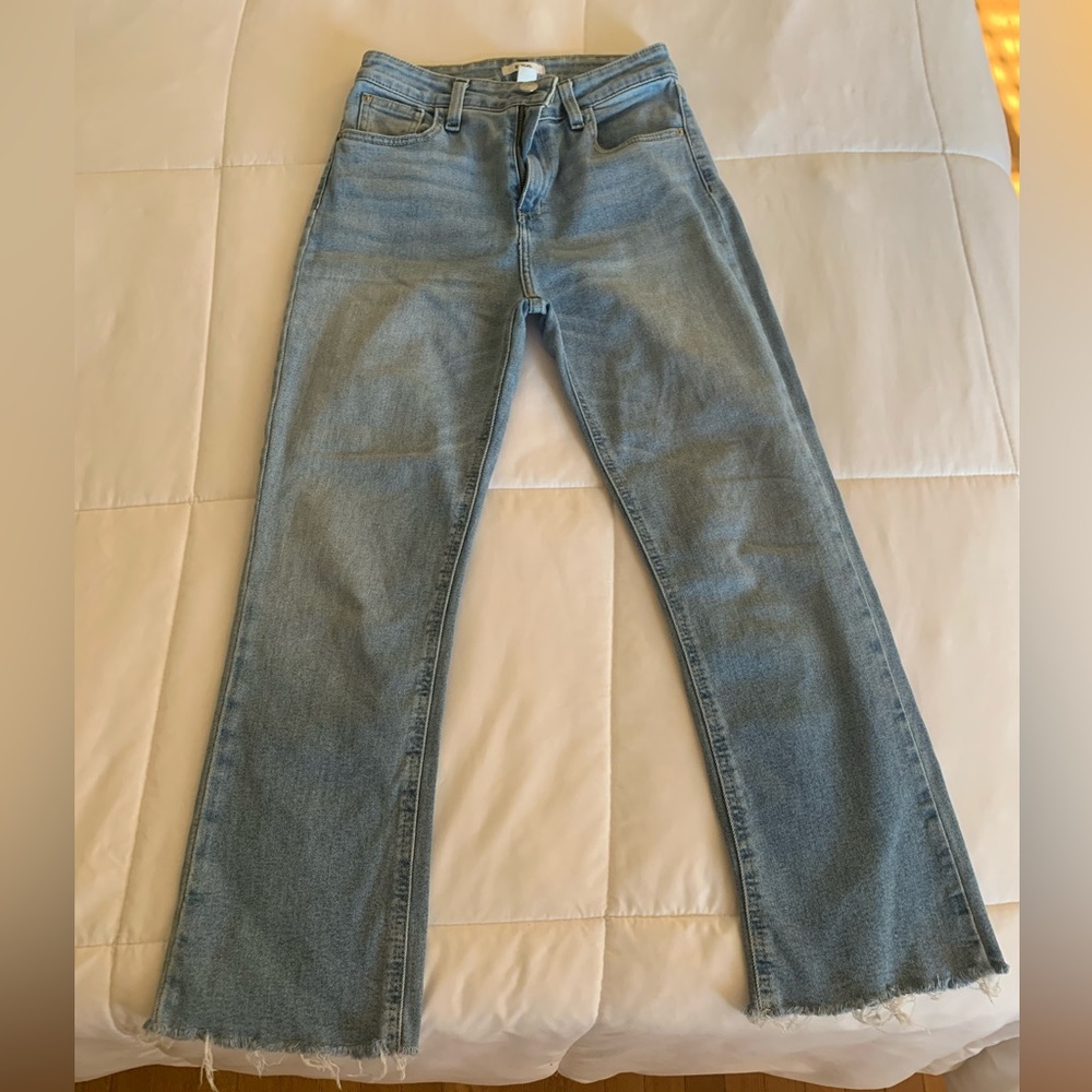 BDG Light Blue Crop Kick Jeans